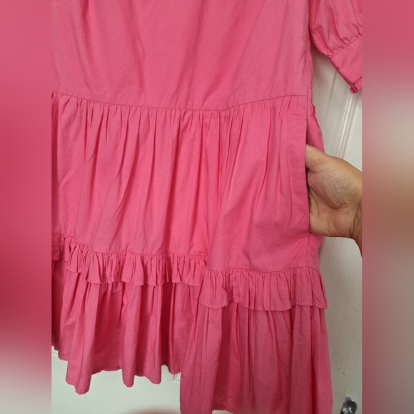 Pink Ruffled Kids Dress - Picture 10 of 14